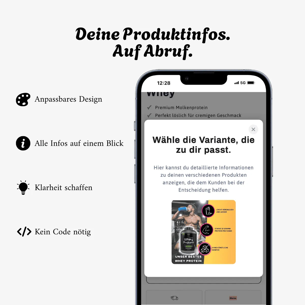Infobox Section für Shopify – Klare Informationen, die Kunden zum Kauf motivieren