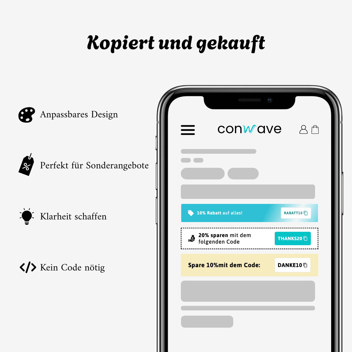 Conversion-optimierte Shopify Sections von Conwave – Mehr Umsatz durch gezielte Call-to-Actions